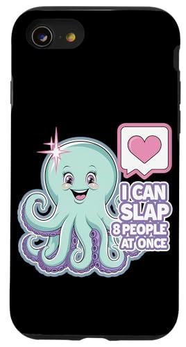 Lustiger Oktopus Witz Humor Hülle für iPhone SE (2020) / 7 / 8 von Meeres-leben Enthusiast Geschenk für Frauen
