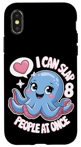 Lustiger Oktopus Witz Humor Hülle für iPhone X/XS von Meeres-leben Enthusiast Geschenk für Frauen