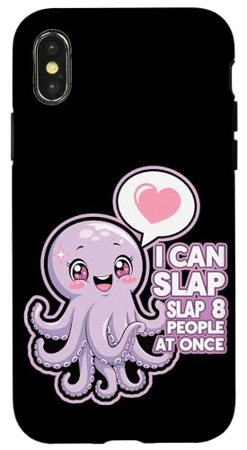 Lustiger Oktopus Witz Humor Hülle für iPhone X/XS Lustiger Oktopus Witz Humor Hülle für iPhone X/XS von Meeres-leben Enthusiast Geschenk für Frauen