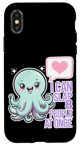 Lustiger Oktopus Witz Humor Hülle für iPhone X/XS Lustiger Oktopus Witz Humor Hülle für iPhone X/XS von Meeres-leben Enthusiast Geschenk für Frauen