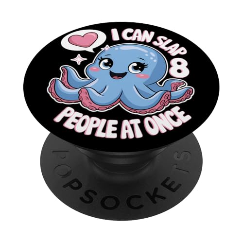Lustiger Oktopus Witz Humor PopSockets Klebender PopGrip Lustiger Oktopus Witz Humor PopSockets Klebender PopGrip von Meeres-leben Enthusiast Geschenk für Frauen