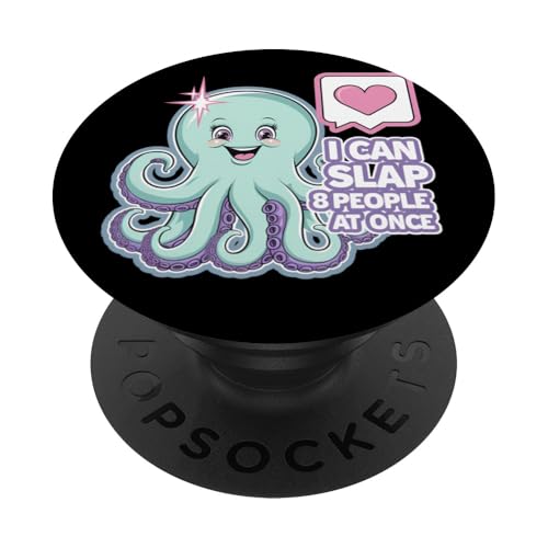 Lustiger Oktopus Witz Humor PopSockets Klebender PopGrip Lustiger Oktopus Witz Humor PopSockets Klebender PopGrip von Meeres-leben Enthusiast Geschenk für Frauen