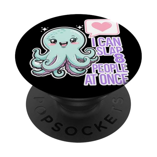 Lustiger Oktopus Witz Humor PopSockets Klebender PopGrip Lustiger Oktopus Witz Humor PopSockets Klebender PopGrip von Meeres-leben Enthusiast Geschenk für Frauen