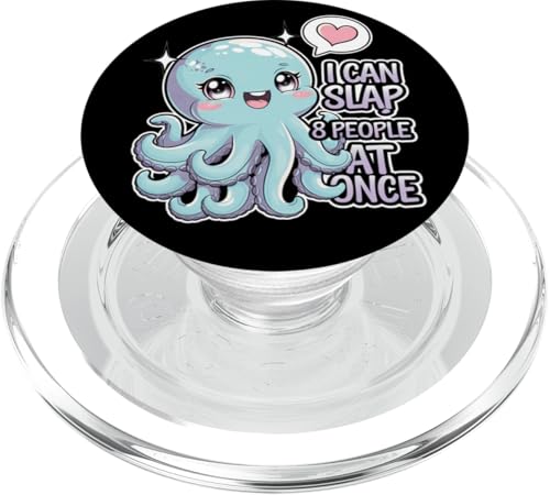 Lustiger Oktopus Witz Humor PopSockets PopGrip für MagSafe Lustiger Oktopus Witz Humor PopSockets PopGrip für MagSafe von Meeres-leben Enthusiast Geschenk für Frauen