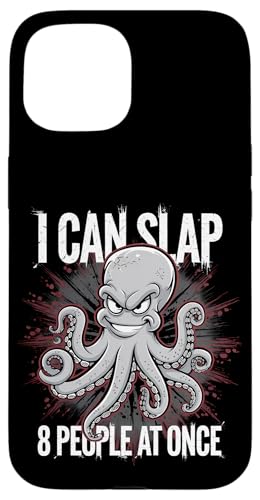 Lustiger Oktopus Witz Humor Hülle für iPhone 15 Lustiger Oktopus Witz Humor Hülle für iPhone 15 von Meeres-leben Enthusiast Geschenk für Männer Frauen