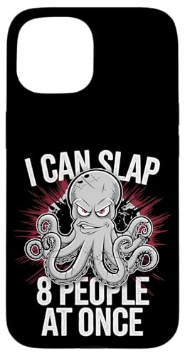 Lustiger Oktopus Witz Humor Hülle für iPhone 15 Lustiger Oktopus Witz Humor Hülle für iPhone 15 von Meeres-leben Enthusiast Geschenk für Männer Frauen