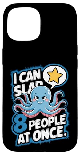 Lustiger Oktopus Witz Humor Hülle für iPhone 15 Lustiger Oktopus Witz Humor Hülle für iPhone 15 von Meeres-leben Enthusiast Geschenk für Männer Frauen