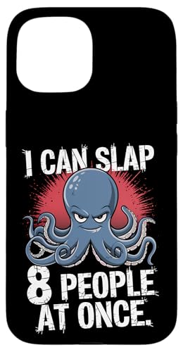 Lustiger Oktopus Witz Humor Hülle für iPhone 15 Lustiger Oktopus Witz Humor Hülle für iPhone 15 von Meeres-leben Enthusiast Geschenk für Männer Frauen