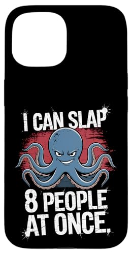 Lustiger Oktopus Witz Humor Hülle für iPhone 15 Lustiger Oktopus Witz Humor Hülle für iPhone 15 von Meeres-leben Enthusiast Geschenk für Männer Frauen