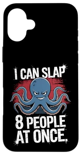 Lustiger Oktopus Witz Humor Hülle für iPhone 16 Plus Lustiger Oktopus Witz Humor Hülle für iPhone 16 Plus von Meeres-leben Enthusiast Geschenk für Männer Frauen