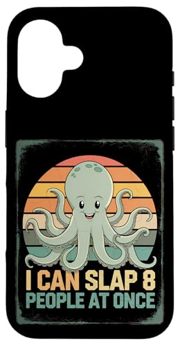 Lustiger Oktopus Witz Humor Hülle für iPhone 16 Lustiger Oktopus Witz Humor Hülle für iPhone 16 von Meeres-leben Enthusiast Geschenk für Männer Frauen