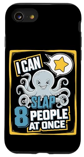 Lustiger Oktopus Witz Humor Hülle für iPhone SE (2020) / 7 / 8 von Meeres-leben Enthusiast Geschenk für Männer Frauen