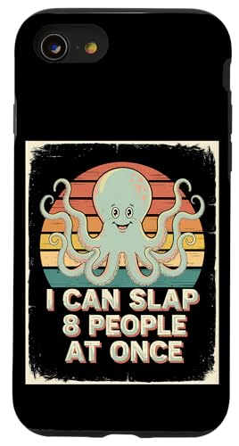 Lustiger Oktopus Witz Humor Hülle für iPhone SE (2020) / 7 / 8 von Meeres-leben Enthusiast Geschenk für Männer Frauen
