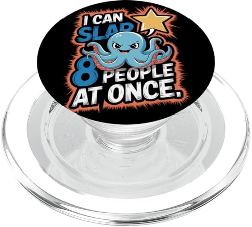 Lustiger Oktopus Witz Humor PopSockets PopGrip für MagSafe von Meeres-leben Enthusiast Geschenk für Männer Frauen