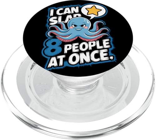 Lustiger Oktopus Witz Humor PopSockets PopGrip für MagSafe von Meeres-leben Enthusiast Geschenk für Männer Frauen