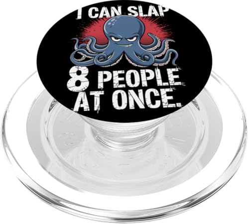 Lustiger Oktopus Witz Humor PopSockets PopGrip für MagSafe von Meeres-leben Enthusiast Geschenk für Männer Frauen