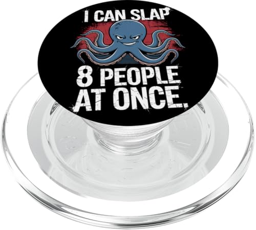 Lustiger Oktopus Witz Humor PopSockets PopGrip für MagSafe von Meeres-leben Enthusiast Geschenk für Männer Frauen