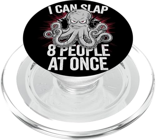 Lustiger Oktopus Witz Humor PopSockets PopGrip für MagSafe von Meeres-leben Enthusiast Geschenk für Männer Frauen