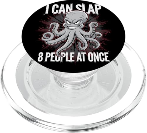 Lustiger Oktopus Witz Humor PopSockets PopGrip für MagSafe von Meeres-leben Enthusiast Geschenk für Männer Frauen
