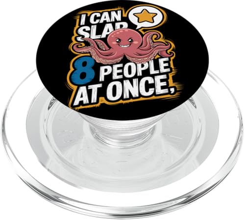 Lustiger Oktopus Witz Humor PopSockets PopGrip für MagSafe von Meeres-leben Enthusiast Geschenk für Männer Frauen