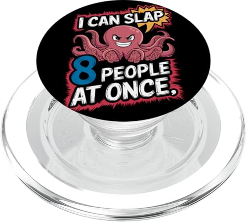 Lustiger Oktopus Witz Humor PopSockets PopGrip für MagSafe von Meeres-leben Enthusiast Geschenk für Männer Frauen