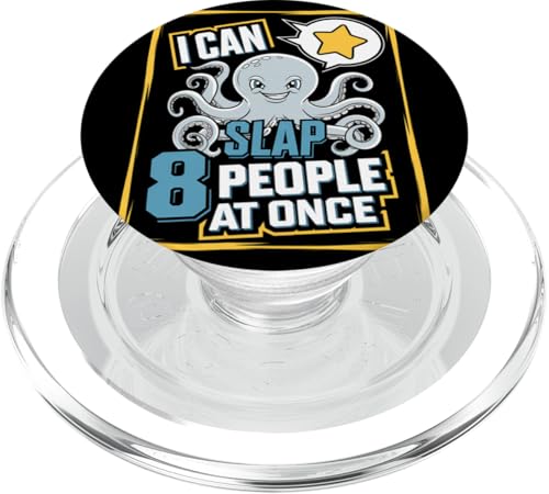 Lustiger Oktopus Witz Humor PopSockets PopGrip für MagSafe von Meeres-leben Enthusiast Geschenk für Männer Frauen