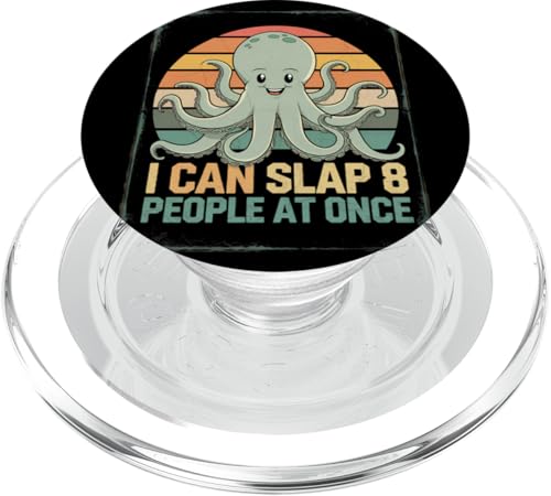 Lustiger Oktopus Witz Humor PopSockets PopGrip für MagSafe von Meeres-leben Enthusiast Geschenk für Männer Frauen