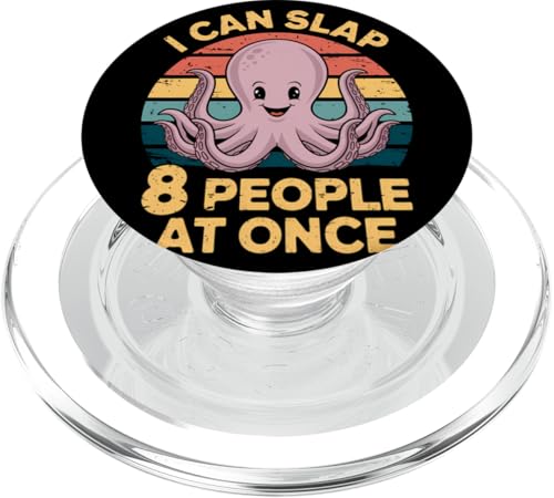 Lustiger Oktopus Witz Humor PopSockets PopGrip für MagSafe von Meeres-leben Enthusiast Geschenk für Männer Frauen
