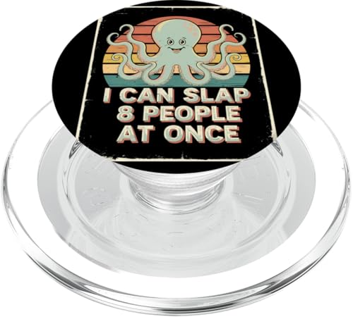 Lustiger Oktopus Witz Humor PopSockets PopGrip für MagSafe von Meeres-leben Enthusiast Geschenk für Männer Frauen