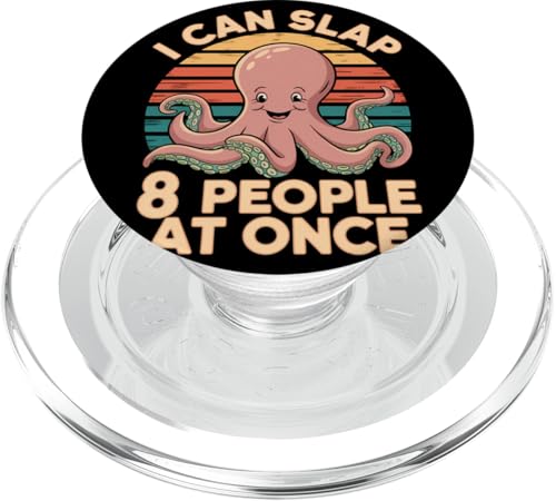 Lustiger Oktopus Witz Humor PopSockets PopGrip für MagSafe von Meeres-leben Enthusiast Geschenk für Männer Frauen