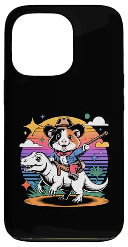 Meerschweinchen Cowboy Dinosaurier Retro Vintage Accessoires Hülle für iPhone 13 Pro Meerschweinchen Cowboy Dinosaurier Retro Vintage Accessoires Hülle für iPhone 13 Pro von Meerschweinchen Käfig Design Jungen Mädchen Kinder
