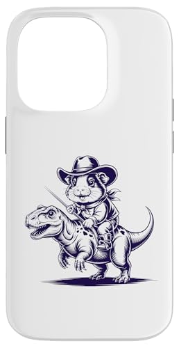 Meerschweinchen Cowboy Dinosaurier Retro Vintage Accessoires Hülle für iPhone 14 Pro Meerschweinchen Cowboy Dinosaurier Retro Vintage Accessoires Hülle für iPhone 14 Pro von Meerschweinchen Käfig Design Jungen Mädchen Kinder