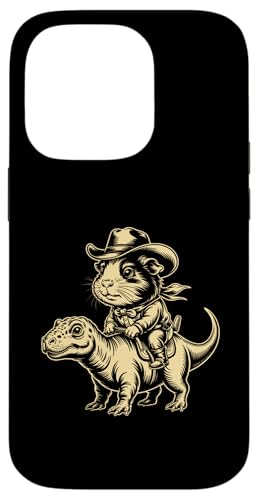 Meerschweinchen Cowboy Dinosaurier Retro Vintage Accessoires Hülle für iPhone 14 Pro Meerschweinchen Cowboy Dinosaurier Retro Vintage Accessoires Hülle für iPhone 14 Pro von Meerschweinchen Käfig Design Jungen Mädchen Kinder