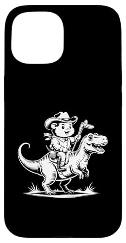 Meerschweinchen Cowboy Dinosaurier Retro Vintage Accessoires Hülle für iPhone 15 Meerschweinchen Cowboy Dinosaurier Retro Vintage Accessoires Hülle für iPhone 15 von Meerschweinchen Käfig Design Jungen Mädchen Kinder
