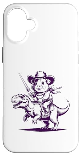 Meerschweinchen Cowboy Dinosaurier Retro Vintage Accessoires Hülle für iPhone 16 Plus Meerschweinchen Cowboy Dinosaurier Retro Vintage Accessoires Hülle für iPhone 16 Plus von Meerschweinchen Käfig Design Jungen Mädchen Kinder