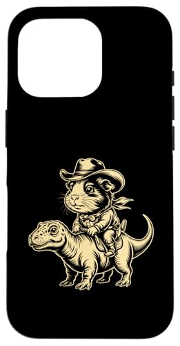 Meerschweinchen Cowboy Dinosaurier Retro Vintage Accessoires Hülle für iPhone 16 Pro Meerschweinchen Cowboy Dinosaurier Retro Vintage Accessoires Hülle für iPhone 16 Pro von Meerschweinchen Käfig Design Jungen Mädchen Kinder