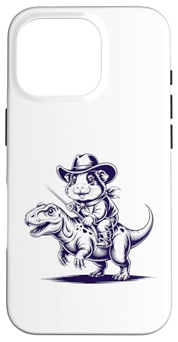 Meerschweinchen Cowboy Dinosaurier Retro Vintage Accessoires Hülle für iPhone 16 Pro Meerschweinchen Cowboy Dinosaurier Retro Vintage Accessoires Hülle für iPhone 16 Pro von Meerschweinchen Käfig Design Jungen Mädchen Kinder