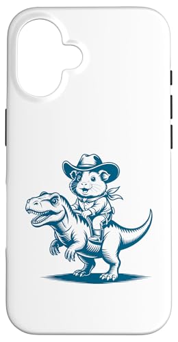 Meerschweinchen Cowboy Dinosaurier Retro Vintage Accessoires Hülle für iPhone 16 Meerschweinchen Cowboy Dinosaurier Retro Vintage Accessoires Hülle für iPhone 16 von Meerschweinchen Käfig Design Jungen Mädchen Kinder