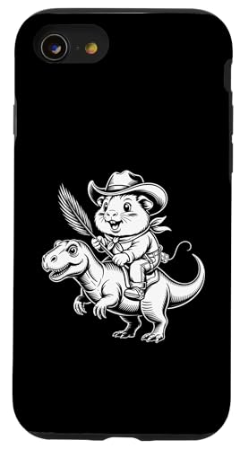 Meerschweinchen Cowboy Dinosaurier Retro Vintage Accessoires Hülle für iPhone SE (2020) / 7 / 8 von Meerschweinchen Käfig Design Jungen Mädchen Kinder