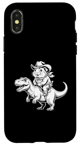 Meerschweinchen Cowboy Dinosaurier Retro Vintage Accessoires Hülle für iPhone X/XS Meerschweinchen Cowboy Dinosaurier Retro Vintage Accessoires Hülle für iPhone X/XS von Meerschweinchen Käfig Design Jungen Mädchen Kinder