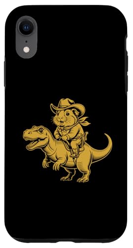 Meerschweinchen Cowboy Dinosaurier Retro Vintage Accessoires Hülle für iPhone XR Meerschweinchen Cowboy Dinosaurier Retro Vintage Accessoires Hülle für iPhone XR von Meerschweinchen Käfig Design Jungen Mädchen Kinder