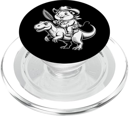Meerschweinchen Cowboy Dinosaurier Retro Vintage Accessoires PopSockets PopGrip für MagSafe Meerschweinchen Cowboy Dinosaurier Retro Vintage Accessoires PopSockets PopGrip für MagSafe von Meerschweinchen Käfig Design Jungen Mädchen Kinder