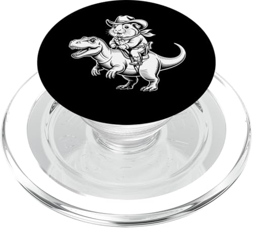 Meerschweinchen Cowboy Dinosaurier Retro Vintage Accessoires PopSockets PopGrip für MagSafe Meerschweinchen Cowboy Dinosaurier Retro Vintage Accessoires PopSockets PopGrip für MagSafe von Meerschweinchen Käfig Design Jungen Mädchen Kinder