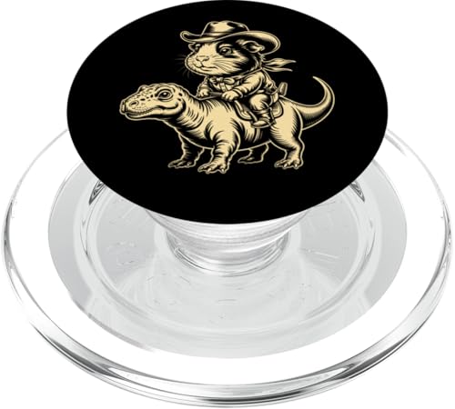 Meerschweinchen Cowboy Dinosaurier Retro Vintage Accessoires PopSockets PopGrip für MagSafe Meerschweinchen Cowboy Dinosaurier Retro Vintage Accessoires PopSockets PopGrip für MagSafe von Meerschweinchen Käfig Design Jungen Mädchen Kinder