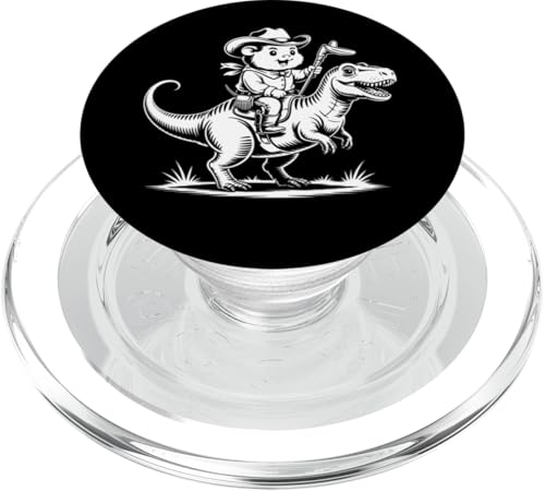 Meerschweinchen Cowboy Dinosaurier Retro Vintage Accessoires PopSockets PopGrip für MagSafe Meerschweinchen Cowboy Dinosaurier Retro Vintage Accessoires PopSockets PopGrip für MagSafe von Meerschweinchen Käfig Design Jungen Mädchen Kinder
