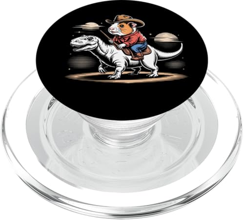 Meerschweinchen Cowboy Dinosaurier Retro Vintage Accessoires PopSockets PopGrip für MagSafe Meerschweinchen Cowboy Dinosaurier Retro Vintage Accessoires PopSockets PopGrip für MagSafe von Meerschweinchen Käfig Design Jungen Mädchen Kinder