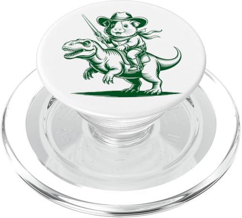 Meerschweinchen Cowboy Dinosaurier Retro Vintage Accessoires PopSockets PopGrip für MagSafe Meerschweinchen Cowboy Dinosaurier Retro Vintage Accessoires PopSockets PopGrip für MagSafe von Meerschweinchen Käfig Design Jungen Mädchen Kinder