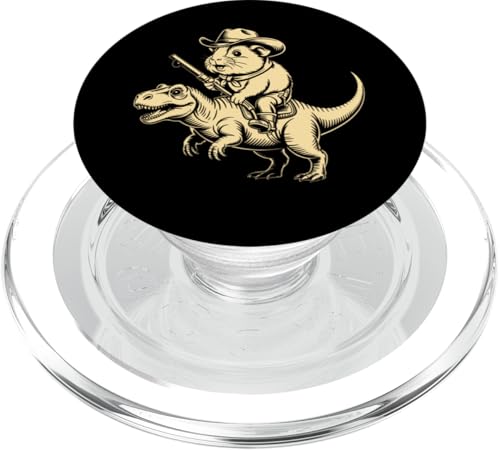 Meerschweinchen Cowboy Dinosaurier Retro Vintage Accessoires PopSockets PopGrip für MagSafe Meerschweinchen Cowboy Dinosaurier Retro Vintage Accessoires PopSockets PopGrip für MagSafe von Meerschweinchen Käfig Design Jungen Mädchen Kinder