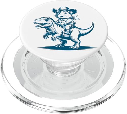 Meerschweinchen Cowboy Dinosaurier Retro Vintage Accessoires PopSockets PopGrip für MagSafe Meerschweinchen Cowboy Dinosaurier Retro Vintage Accessoires PopSockets PopGrip für MagSafe von Meerschweinchen Käfig Design Jungen Mädchen Kinder