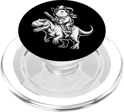 Meerschweinchen Cowboy Dinosaurier Retro Vintage Accessoires PopSockets PopGrip für MagSafe Meerschweinchen Cowboy Dinosaurier Retro Vintage Accessoires PopSockets PopGrip für MagSafe von Meerschweinchen Käfig Design Jungen Mädchen Kinder